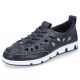 31. Leather openwork shoes Rieker W RKR652, navy blue