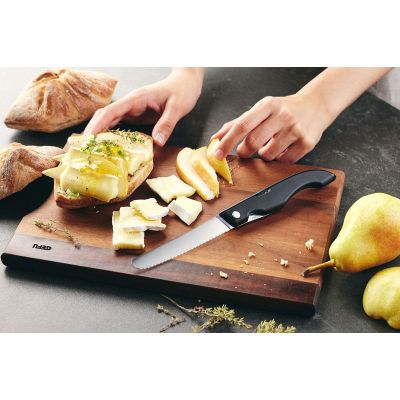 6. GEFU ENNO Rectangular Wood Cutting Board Walnut, Wood