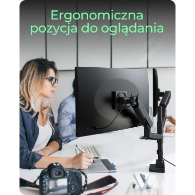 4. ICY BOX IB-MS702-T monitor holder/stand 144.8 cm (57") Desk Black