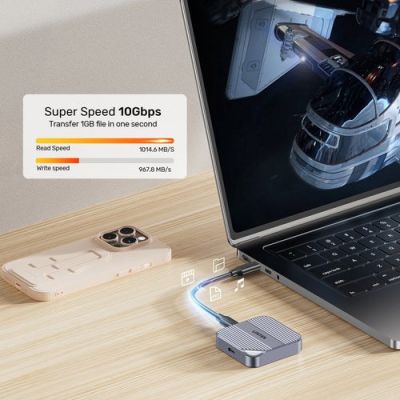 7. Unitek SolidForce Reefer Magnetic USB-C Drive Enclosure for M.2 SSD (NVMe/SATA)