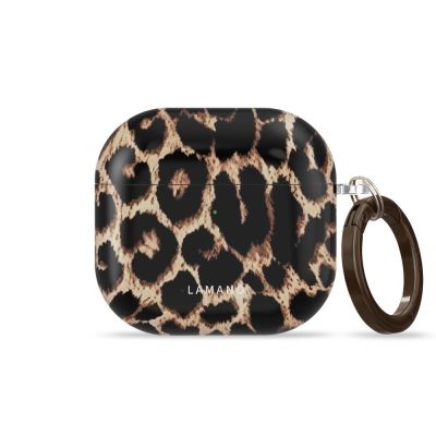 3. Tech-Protect Lamano case for AirPods 4 / 5 - black and brown
