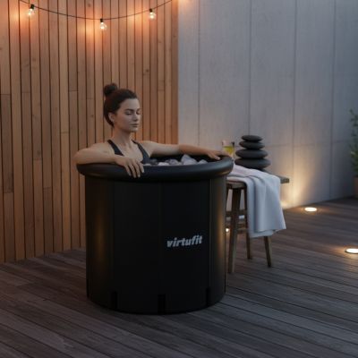 27. VIRTUFIT ICE BATH XXL - 375 LITERS - ANTHRACITE - WITH ACCESSORIES