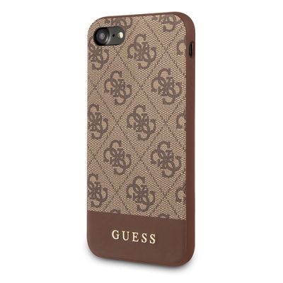 2. Guess 4G Stripe Collection case for iPhone 7 / 8 / SE 2020 / SE 2022 - brown