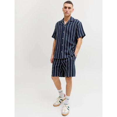 6. Jack&Jones men's striped shorts JPSTJAIDEN COBA STRIPE JOG SHORTS REG SN 12274413 SKY CAPTAIN/STRIPES