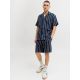6. Jack&Jones men's striped shorts JPSTJAIDEN COBA STRIPE JOG SHORTS REG SN 12274413 SKY CAPTAIN/STRIPES