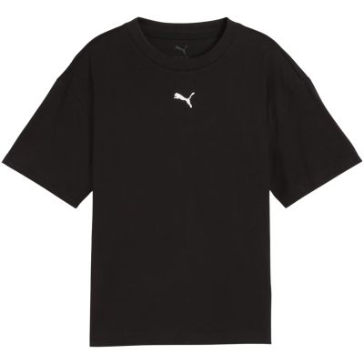 2. Puma Ess Centered Cat Logo Boxy Tee for Kids Black 685131 01