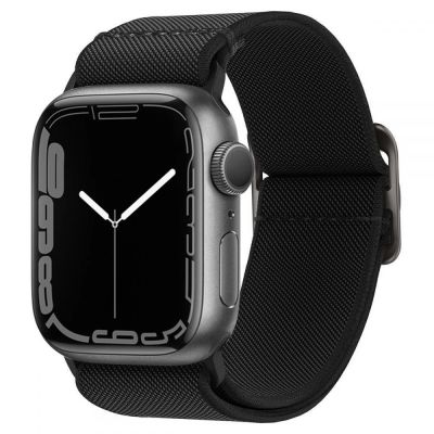 Spigen Fit Lite Strap for Apple Watch 4/5/6/7/8/9/SE/Ultra (42/44/45/49 mm) - Black