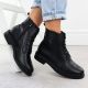 5. Sergio Leone BT25172-S Women’s Black Insulated Leather Worker Boots