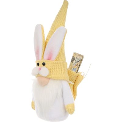 9. YELLOW BUNNY 20CM WITH GIFT BAG SPRING DECORATION