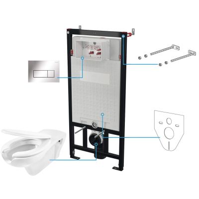 6-in-1 concealed toilet set