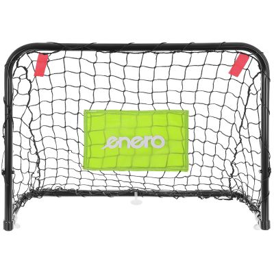 18. SET OF 2 METAL GOALS WITH NET, BALL, PUMP 60X45X24CM ENERO