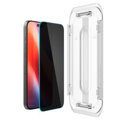 14. Spigen Glas.tR EZ Fit Privacy Tempered Glass for iPhone 16 Pro / 17 / 17 Pro - 2 pcs.