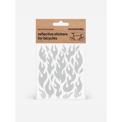 BOOKMAN Reflective Stickers Flames sticker