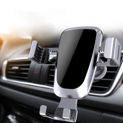 3. Gravity smartphone car holder for air vent silver (YC08)