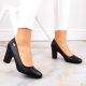 13. Sergio Leone W SK193A black block heel pumps 