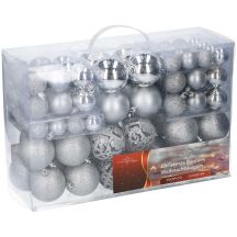 SET OF 100 SILVER BALLS