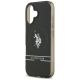 6. US Polo DH and Bottom Stripe Logo MagSafe iPhone 17 Case - Black