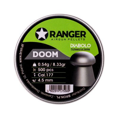 5. 4.5 mm RANGER Diabolo Professional Doom pellets, mushroom, 500 pcs., 0.54 g