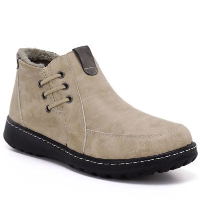 5. Comfortable beige women's ankle boots Potocki 25-90349