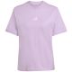 8. adidas Essentials 3-Stripes Cotton Women's T-Shirt Light Purple JX7619