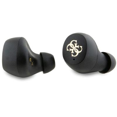 5. TWS Guess 4G Metal Bluetooth headphones with ENC docking station - pink