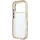 7. Guess IML Zebra Glitter Triangle Logo MagSafe Case for iPhone 17 Pro Max / 18 Pro Max - Gold