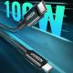 3. Ugreen US300 USB-C / USB-C cable 480Mb/s 5A 1m - black