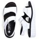 12. Women's leather wedge sandals white Rieker V1382-80