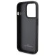 7. BMW Leather Hot Stamp iPhone 15 Pro Max Case - Black