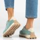 7. Leather platform sneakers in green Filippo DP7498