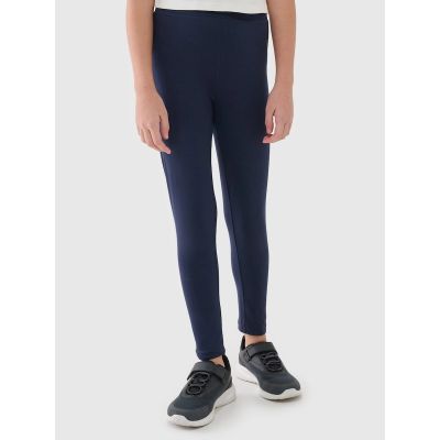 3. Girls' knitted leggings 4F 4FJWMM00TTIGF220-31S