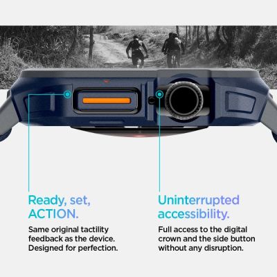 14. Spigen Lite Fit "Pro" Strap for Apple Watch 10 46mm - Navy Blue