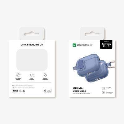 5. AmazingThing Minimal Case for AirPods Pro 3 - Blue