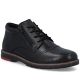 Men's comfortable leather ankle boots, insulated, black, Rieker 10504-00