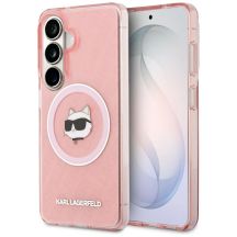 Karl Lagerfeld IML Repeated Choupette MagSafe Case for Samsung Galaxy S26 Plus - Pink