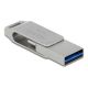 2. DeLOCK USB-C + Type-A 5 Gbps 128 GB Flash Drive – Metal Housing