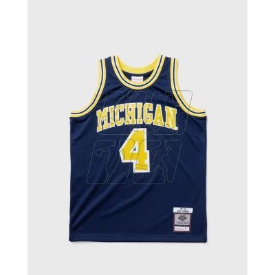 Mitchell &amp; Ness NCAA Swingman Road Jersey Michigan1991 Chris Webber SMJY4437-UMI91CWEASBL