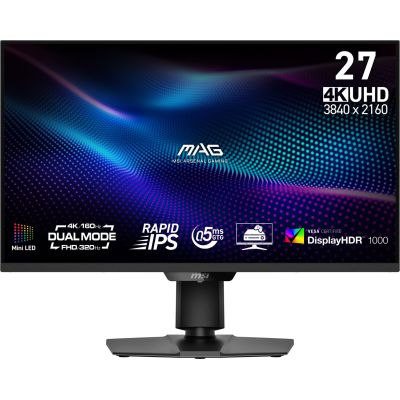 2. MSI MAG 274UPDFDE E16M Computer Monitor 68.6 cm (27") 3840 x 2160 px 4K Ultra HD LED Black