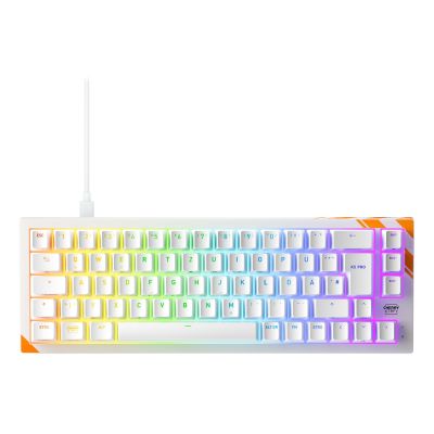 5. CHERRY K5 PRO TMR COMPACT Gaming Keyboard USB QWERTZ German Orange, White