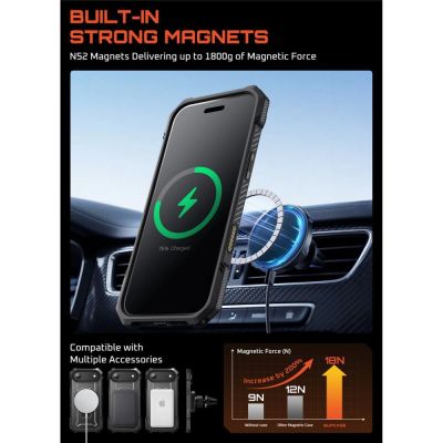 5. Supcase UB Grip Mag MagSafe Case for iPhone 17 Air - Black