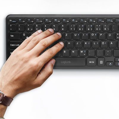 9. LogiLink ID0188 Keyboard Home RF Wireless QWERTZ Black