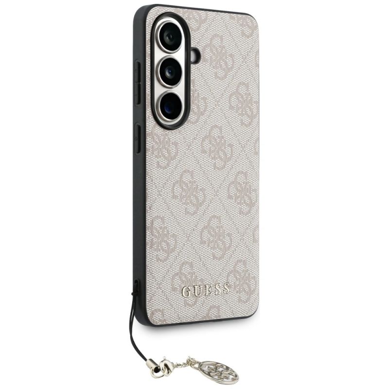 10. Guess 4G Classic Logo Charm MagSafe Case for Samsung Galaxy S26 - Pink