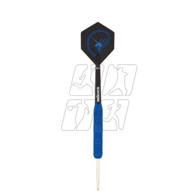 4. Darts steel tip Unicorn Core Plus - Blue Rubberised Brass 21g: 8650 | 23g: 8651 | 25g: 8652