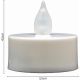 20. SET OF 2 TEA LIGHT LED TIMER CANDLES WHITE