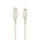 Dudao L7SCL USB-C - Lightning cable 30W 1m - beige