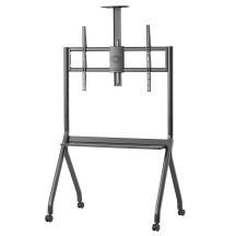 MACLEAN TV TROLLEY, CAMERA SHELF, ON WHEELS, 55-100", MAX. LOAD 120KG/10KG SHELF, MAX. VESA 900X600 MC-114 B