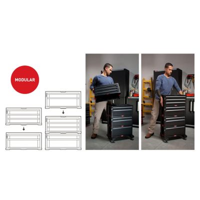 12. Keter 237786 6-drawer tool rack on wheels