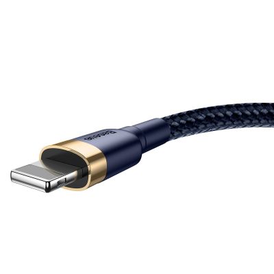 2. Baseus Cafule USB-A / Lightning 2.4A QC 3.0 cable 1 m - blue-gold