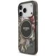 3. Guess IML Flowers Pearl Strap MagSafe Case for iPhone 18 Pro / 17 Pro – black