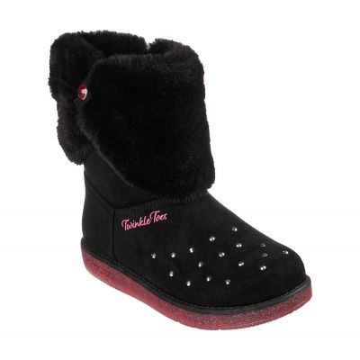5. Skechers GLITZY GLAM COZY CUDDLERS JR 314851L-BLK shoes